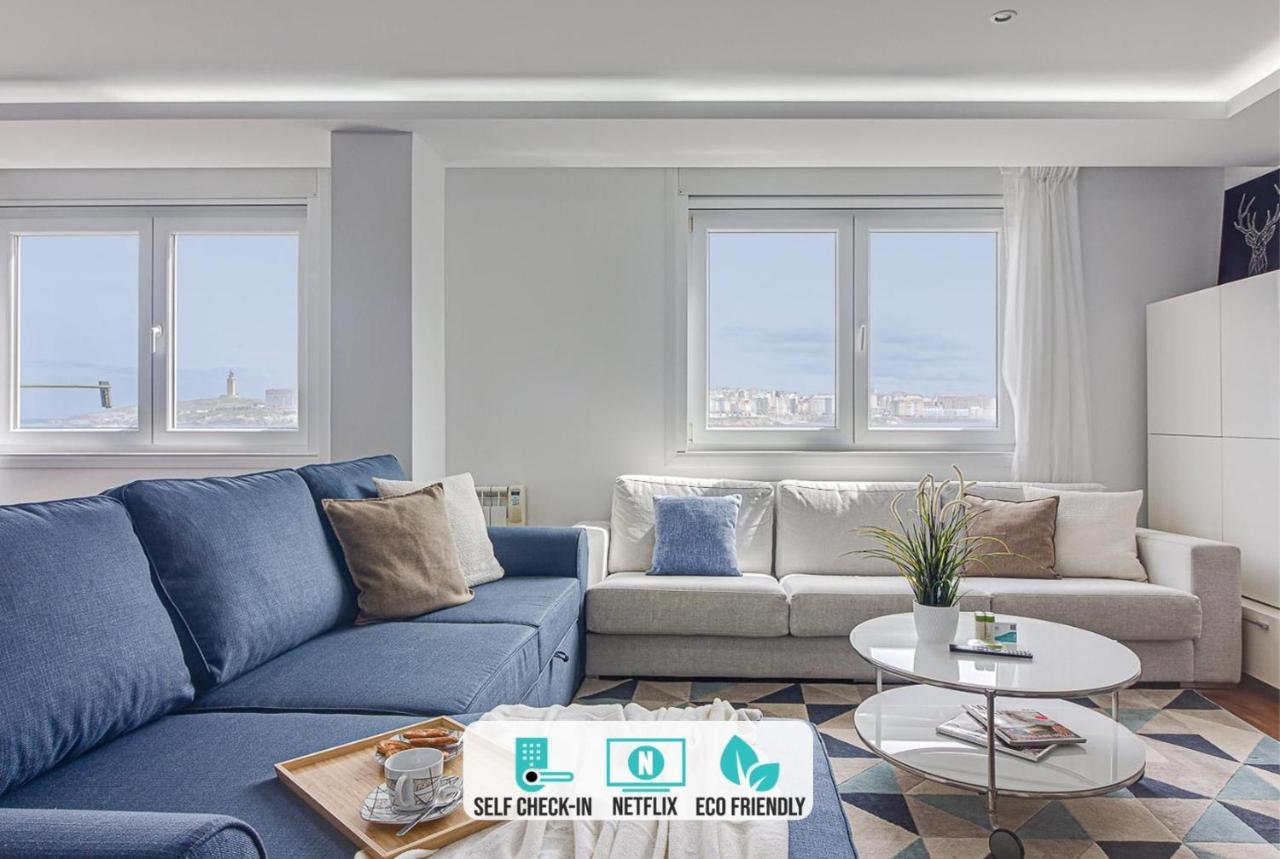 Riazor Ocean View Apartment A Coruña Eksteriør billede